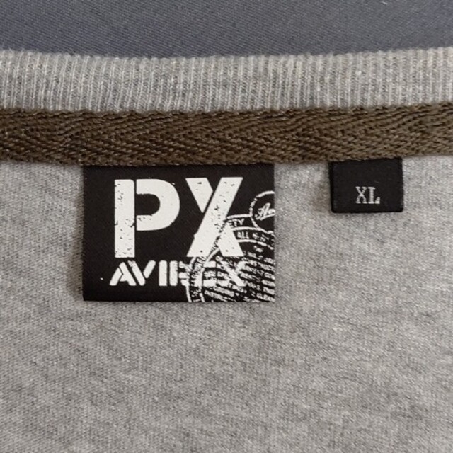 AVIREX(アヴィレックス)のAVIREX Tシャツ（グレー）XL メンズのトップス(Tシャツ/カットソー(半袖/袖なし))の商品写真