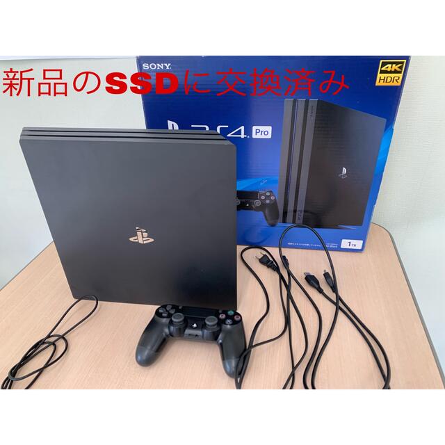 公式ストア PS4 Pro 本体 CUH-7200BB01 新品SSD1TB交換