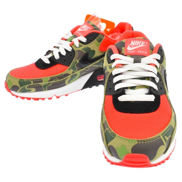 NIKE(ナイキ)のNIKE ナイキ AIR MAX 90 SP REVERSE DUCK CAMO INFRARED エアマックス90リバースダックカモ ローカットスニーカー ピンク/カーキUS8.5 CW6024-600 メンズの靴/シューズ(スニーカー)の商品写真