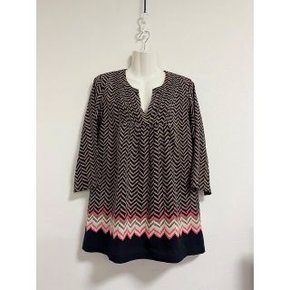 ローラアシュレイ(LAURA ASHLEY)のLAURA ASHLEY☆チュニックワンピース7☆ブラウン【美品】(チュニック)