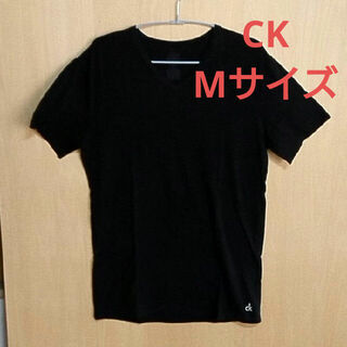 カルバンクライン(Calvin Klein)のカルバン・クライン Mサイズ 黒 Vネック Tシャツ(Tシャツ/カットソー(半袖/袖なし))