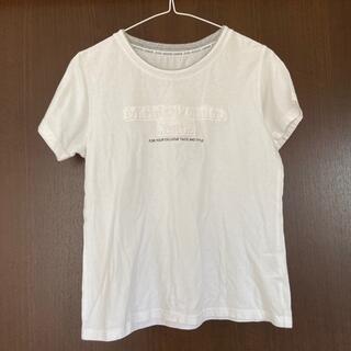 ミチコロンドン(MICHIKO LONDON)の白Tシャツ　ミチコ　ロンドン　ジーンズ  Lサイズ(Tシャツ(半袖/袖なし))