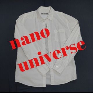 ナノユニバース(nano・universe)のnano universe ホワイトシャツ XL(シャツ)