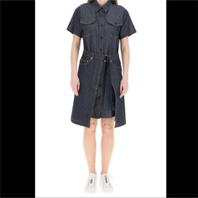 魅力の 2021ss sacai × A.P.C デニムワンピース apc ひざ丈ワンピース