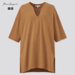 ユニクロ(UNIQLO)の【新品未使用品】ユニクロ　マメクロゴウチ　エアリズムコットンオーバーサイズT(Tシャツ(半袖/袖なし))