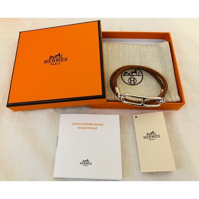 Hermes(エルメス)のエルメス♡入手困難☆ルリ　 ドゥブルトゥールレザーブレスレット♡ レディースのアクセサリー(ブレスレット/バングル)の商品写真