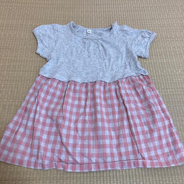 MUJI (無印良品)(ムジルシリョウヒン)の無印　ワンピース キッズ/ベビー/マタニティのキッズ服女の子用(90cm~)(ワンピース)の商品写真