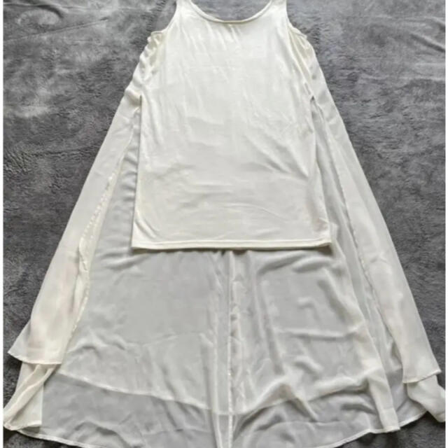 Ameri VINTAGE(アメリヴィンテージ)の【美品】 VINTAGE SEE THROUGH LAYERD DRESS  M レディースのワンピース(ひざ丈ワンピース)の商品写真