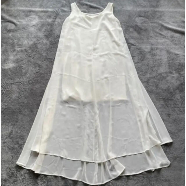 Ameri VINTAGE(アメリヴィンテージ)の【美品】 VINTAGE SEE THROUGH LAYERD DRESS  M レディースのワンピース(ひざ丈ワンピース)の商品写真