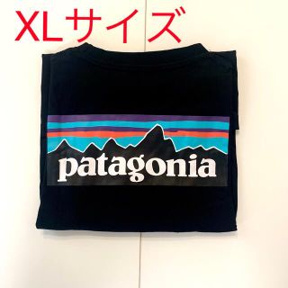 新品 patagonia パタゴニア Tシャツ P-6LOGO ブラック　XL(Tシャツ/カットソー(半袖/袖なし))