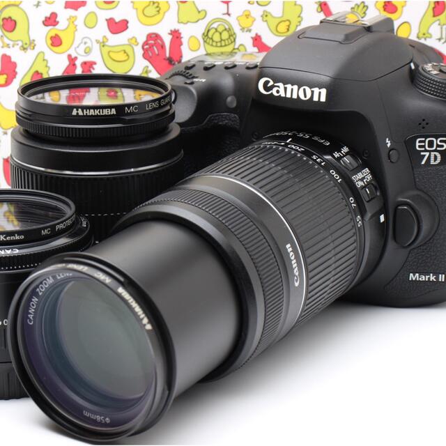 ️予備バッテリー付 ️Canon EOS 7D Mark II ダブルズーム - icaten.gob.mx