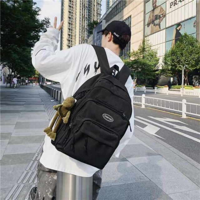 新品　未使用　リュック　大容量　バックパック　ストリート　カジュアル　通学　韓国
