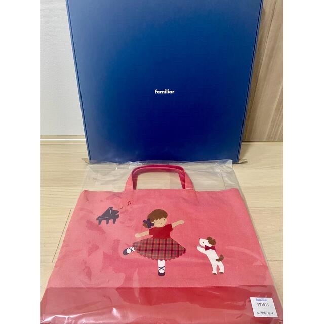 新品 ファミリア デニムバッグ レッスンバッグ ピアノ familiar バッグ