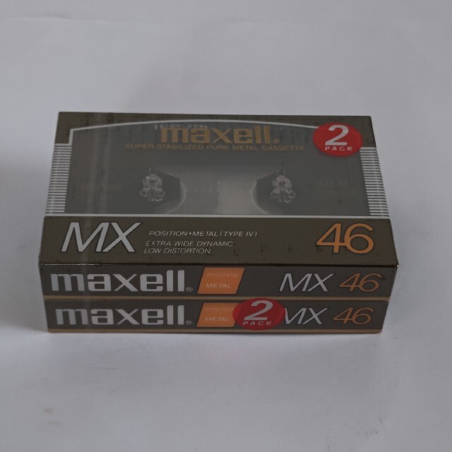 マクセル❇️Maxell❇️メタル MX46❇️カセットテープ❇️未開封2本