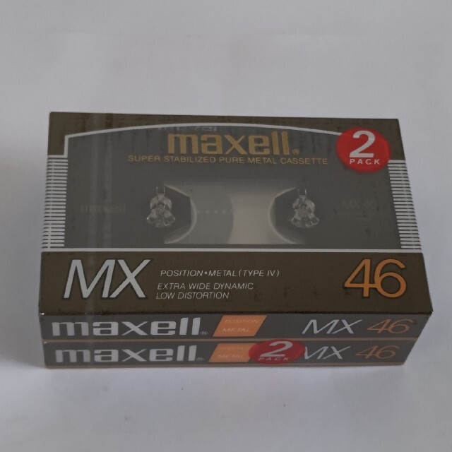 マクセル❇️Maxell❇️メタル MX46❇️カセットテープ❇️未開封2本