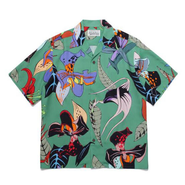 WACKO MARIA百花図HAWAIAN SHIRT L/S 花柄アロハシャツ-