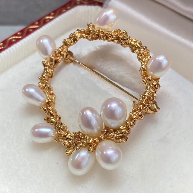 MIKIMOTO - ミキモト MIKIMOTO パールブローチ K18 の通販 by hana's