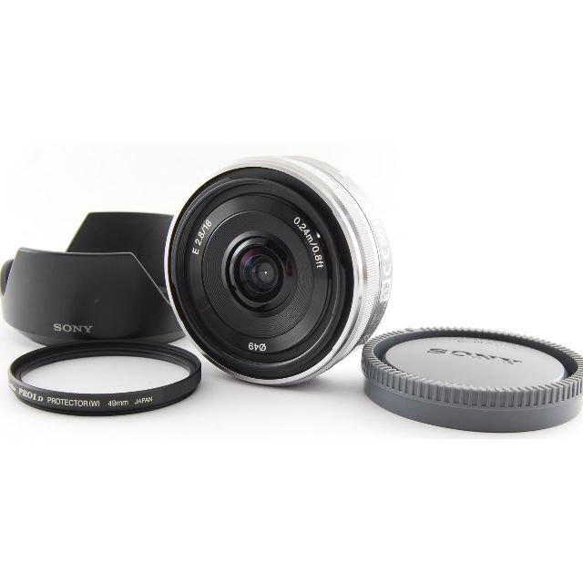 堅実な究極の ソニー ★美品 - SONY E フード・フィルター付き SEL16F28 F2.8 16mm レンズ(単焦点) 堅実な究極の ソニー ★美品 - SONY E フード・フィルター付き SEL16F28 F2.8 16mm レンズ(単焦点)