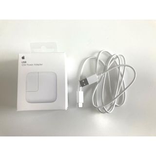 アップル(Apple)のapple純正　12W USB Power Adapter アダプタ 充電器(バッテリー/充電器)