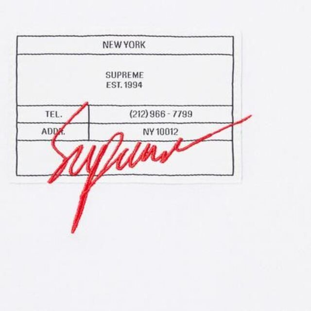 Supreme Signature Label S/S Top Tシャツ 白