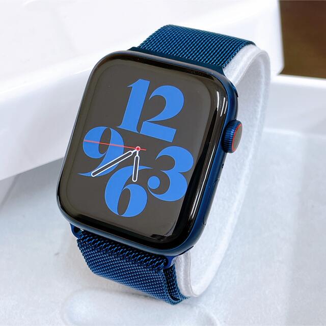 メンズApple Watch series6 アップルウォッチ ブルーカラー 44mm