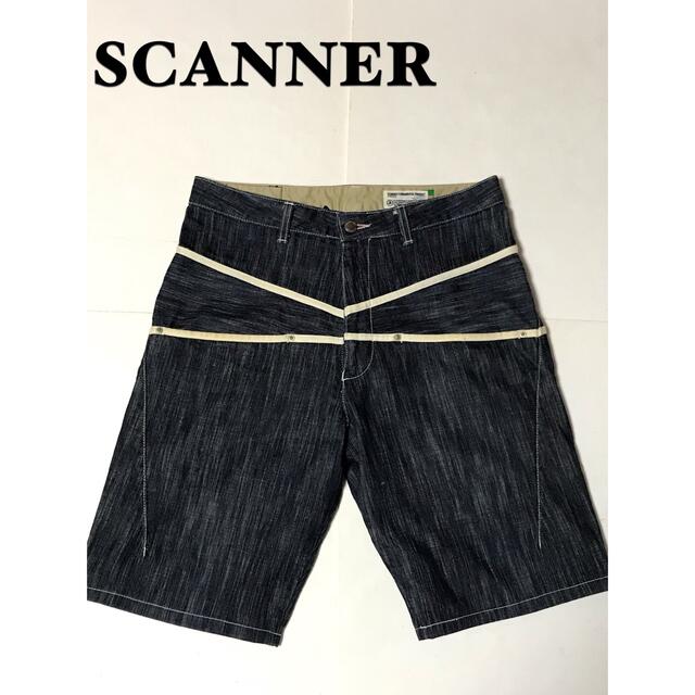 SCANNER(スキャナー)のSCANNER スキャナー スラブデニム ハーフパンツ ショートパンツ  メンズのパンツ(ショートパンツ)の商品写真