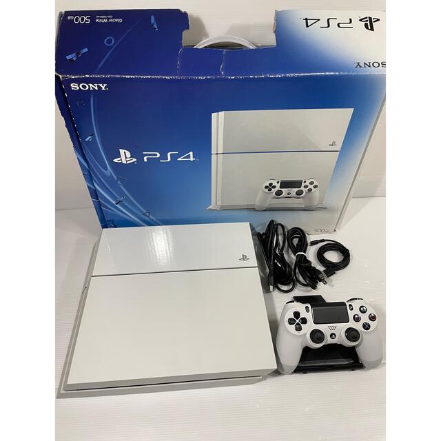 通常版セット内容【動作品】PS4 本体 CUH-1100 ホワイト プレイステーション SONY