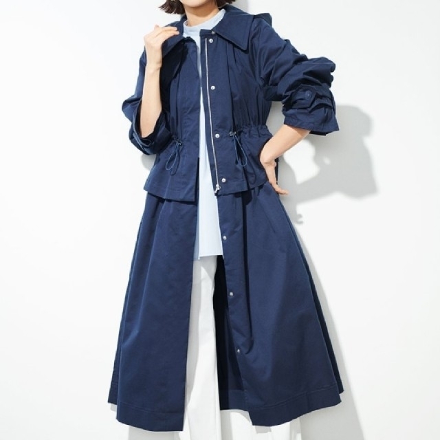 新品 セルフォード 撥水2wayコート ロングコート-