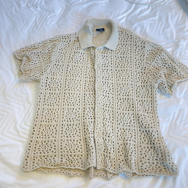 STUSSY CROCHET SHIRT  シャツ　M