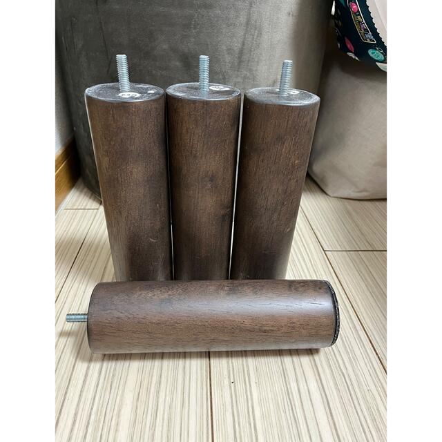 MUJI (無印良品)(ムジルシリョウヒン)の無印良品ベッド用　木製脚(M8) インテリア/住まい/日用品のベッド/マットレス(脚付きマットレスベッド)の商品写真