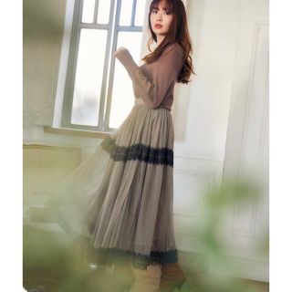 ハーリップトゥ(Her lip to)の【新品】her lip to NEW YEAR BAG Tulle skirt (ロングスカート)