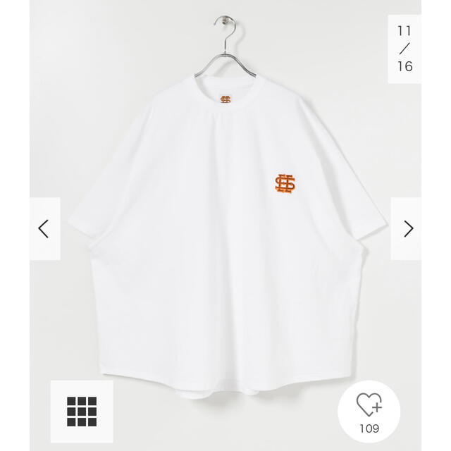 1LDK SELECT(ワンエルディーケーセレクト)の<サイズXL>SEE SEE SUPER BIG SS T-SHIRTS 白 メンズのトップス(Tシャツ/カットソー(半袖/袖なし))の商品写真