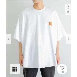 ワンエルディーケーセレクト(1LDK SELECT)の<サイズXL>SEE SEE SUPER BIG SS T-SHIRTS 白(Tシャツ/カットソー(半袖/袖なし))