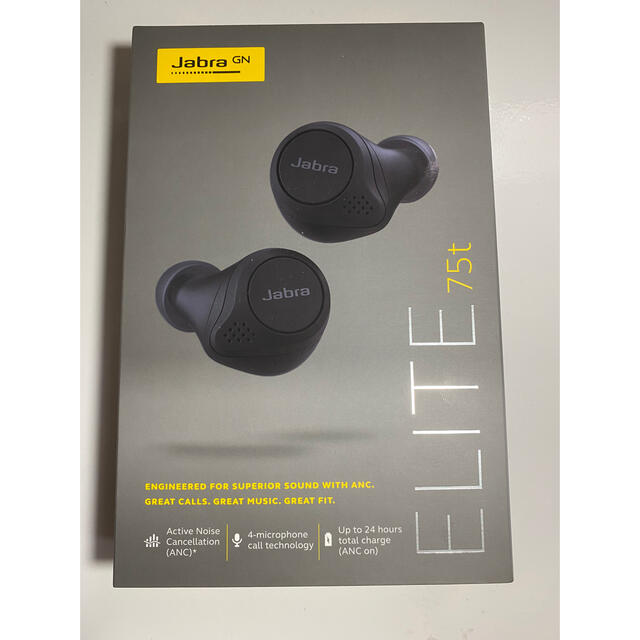 オーディオ機器jabra elite75t ケース付き