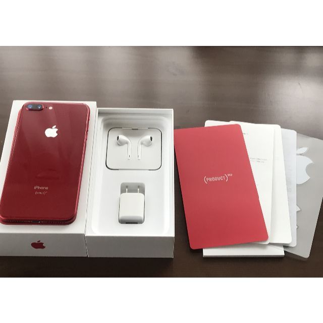 Apple(アップル)の【美品】■iPhone8Plus 256GB RED SIMフリー■ スマホ/家電/カメラのスマートフォン/携帯電話(スマートフォン本体)の商品写真