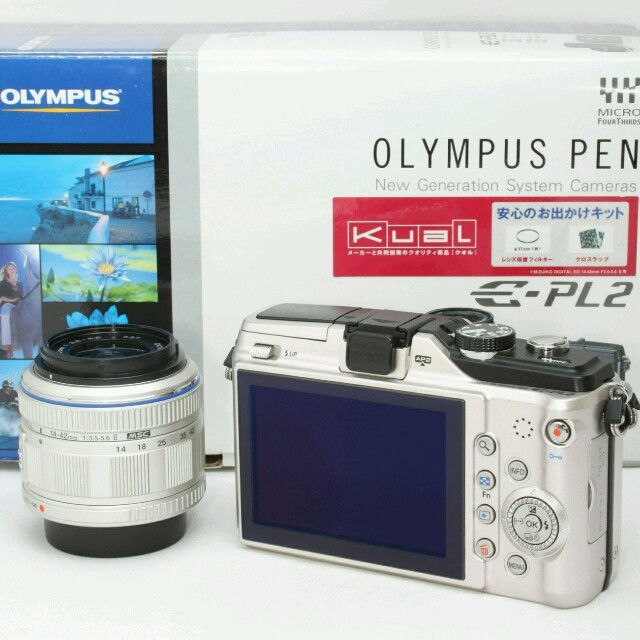 OLYMPUS(オリンパス)のWi-FiSD付☆かわいい写真はかわいいカメラで♪OLYMPUS E-PL2 スマホ/家電/カメラのカメラ(ミラーレス一眼)の商品写真