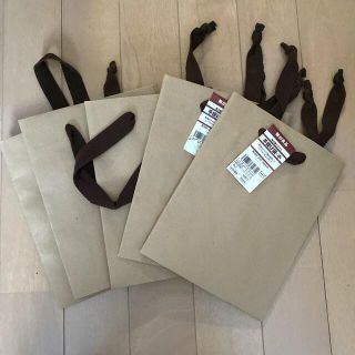 ムジルシリョウヒン(MUJI (無印良品))の無印良品 手提げ袋小5個セット(ラッピング/包装)