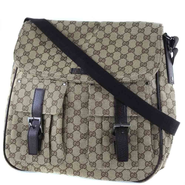 GUCCI】グッチ 114269 GGキャンバス 茶 レディース ショルダーバッグ