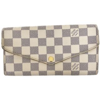 ルイヴィトン(LOUIS VUITTON)の〇〇LOUIS VUITTON ルイヴィトン ダミエ アズール ポルトフォイユ・サラ 長財布 N63208 ホワイト(財布)