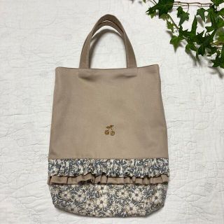 上履き入れ　シューズケース  ハンドメイド　リバティ　メイモリス  c&s(シューズバッグ)