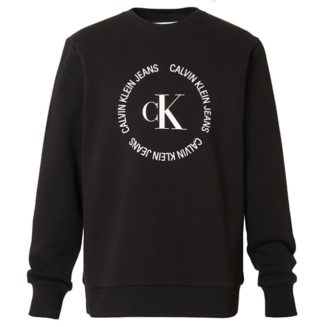 魅力的な Calvin Klein カルバンクライン ロゴ入り スウェット 黒 S