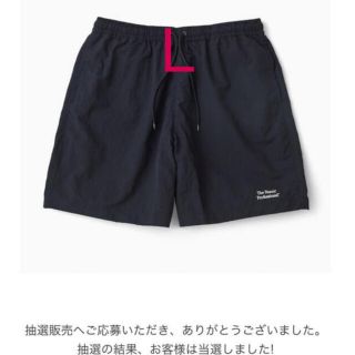 ワンエルディーケーセレクト(1LDK SELECT)のennoy nylon shorts  エンノイ　サイズＬ　ブラック(ショートパンツ)