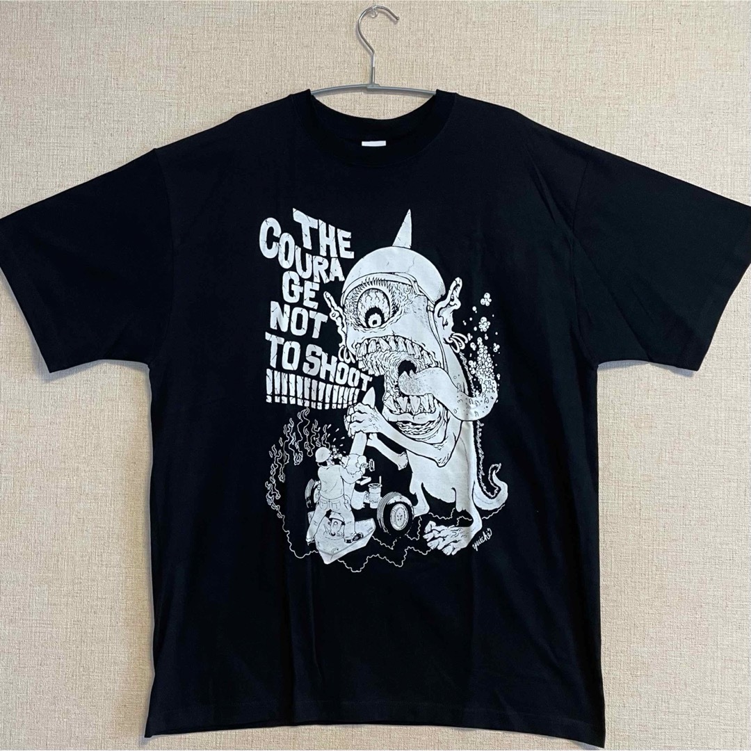 「THE COURAGE NOT TO SHOOT !!!!」Tシャツ メンズのトップス(Tシャツ/カットソー(半袖/袖なし))の商品写真