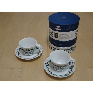 値下げ 廃盤 サガフォルム レトロ カップ&ソーサー 2個セット 北欧食器