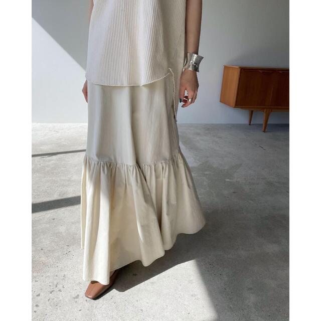 CLANE VOLUME TIERED MAXI SKIRT