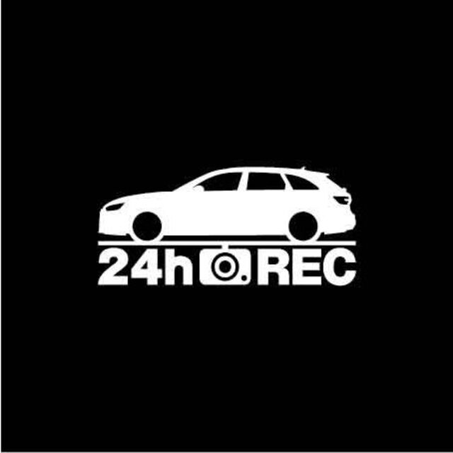 AUDI(アウディ)の【ドラレコ】アウディ RS4アバント【8W系】後期型 録画中 ステッカー 自動車/バイクの自動車(セキュリティ)の商品写真