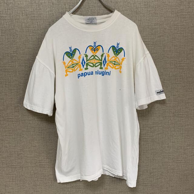 90s ビンテージ　古着　アメリカ古着　パプアニューギニアtee アメリカ輸入 メンズのトップス(Tシャツ/カットソー(半袖/袖なし))の商品写真