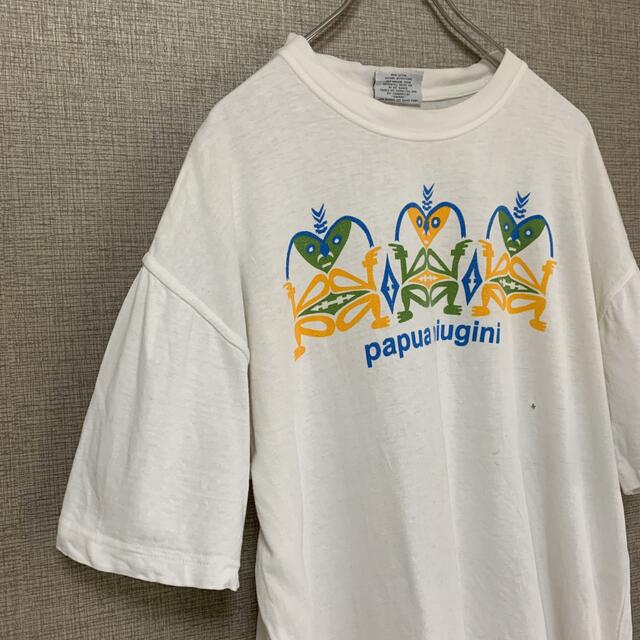 90s ビンテージ　古着　アメリカ古着　パプアニューギニアtee アメリカ輸入 メンズのトップス(Tシャツ/カットソー(半袖/袖なし))の商品写真