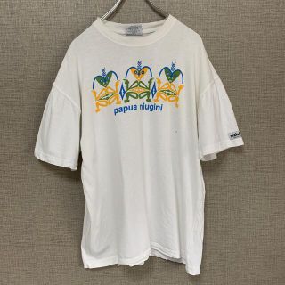 90s ビンテージ　古着　アメリカ古着　パプアニューギニアtee アメリカ輸入(Tシャツ/カットソー(半袖/袖なし))