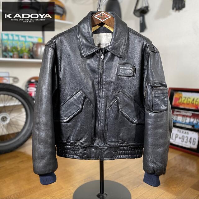 ☆KADOYA カドヤ 山羊革 レザージャケット ブラック/M